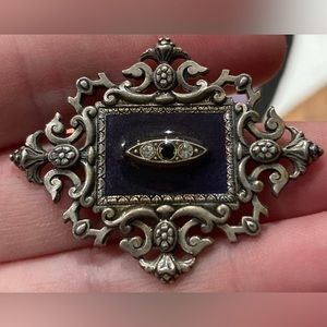 CATHERINE POPESCO France Signed Vintage Evil Eye Like Brooch